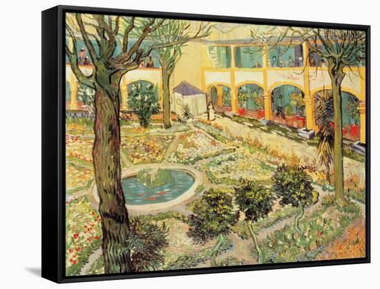 The Asylum Garden at Arles, c.1889-Vincent van Gogh-Framed Stretched Canvas