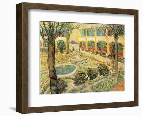 The Asylum Garden at Arles, c.1889-Vincent van Gogh-Framed Premium Giclee Print