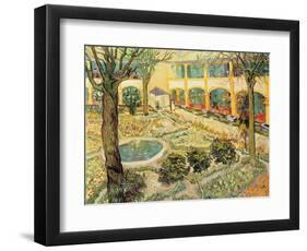 The Asylum Garden at Arles, c.1889-Vincent van Gogh-Framed Premium Giclee Print