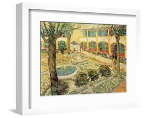 The Asylum Garden at Arles, c.1889-Vincent van Gogh-Framed Premium Giclee Print