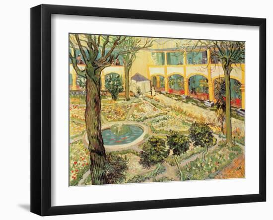 The Asylum Garden at Arles, c.1889-Vincent van Gogh-Framed Giclee Print