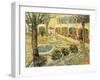 The Asylum Garden at Arles, c.1889-Vincent van Gogh-Framed Giclee Print