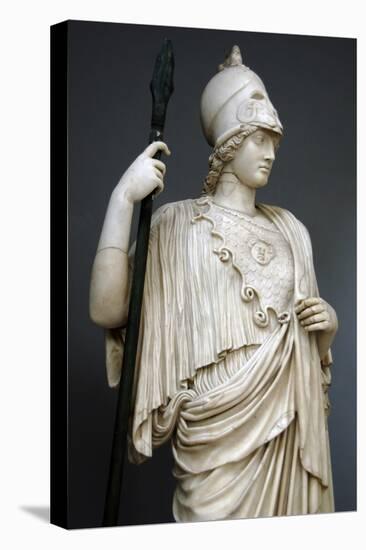 The Athena Giustiniani. Roman Copy of a Greek Statue of Pallas Athena. 2nd Century. Detail-null-Stretched Canvas