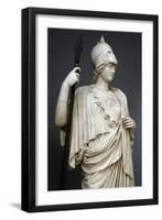 The Athena Giustiniani. Roman Copy of a Greek Statue of Pallas Athena. 2nd Century. Detail-null-Framed Photographic Print