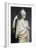The Athena Giustiniani. Roman Copy of a Greek Statue of Pallas Athena. 2nd Century. Detail-null-Framed Photographic Print