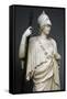 The Athena Giustiniani. Roman Copy of a Greek Statue of Pallas Athena. 2nd Century. Detail-null-Framed Stretched Canvas