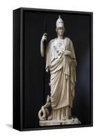 The Athena Giustiniani. Roman Copy of a Greek Statue of Pallas Athena. 2nd Century-null-Framed Stretched Canvas