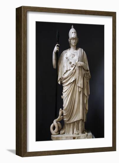 The Athena Giustiniani. Roman Copy of a Greek Statue of Pallas Athena. 2nd Century-null-Framed Photographic Print