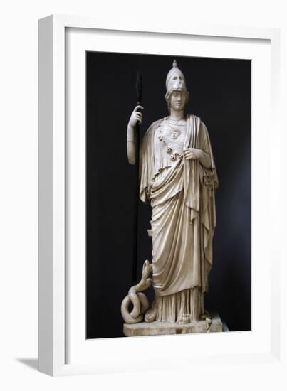 The Athena Giustiniani. Roman Copy of a Greek Statue of Pallas Athena. 2nd Century-null-Framed Photographic Print