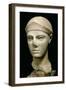 The Athena of Aegina, Wearing a Helmet, Head of a Statue, Greek, Aeginetan, circa 460 BC-null-Framed Giclee Print