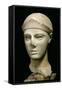 The Athena of Aegina, Wearing a Helmet, Head of a Statue, Greek, Aeginetan, circa 460 BC-null-Framed Stretched Canvas