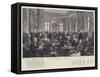 The Athenaeum Club, Ballot Day-Thomas Walter Wilson-Framed Stretched Canvas