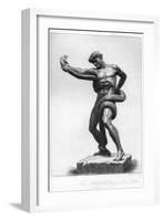 The Athlete Wrestling with a Python, C1880-1882-A Gilbert-Framed Giclee Print