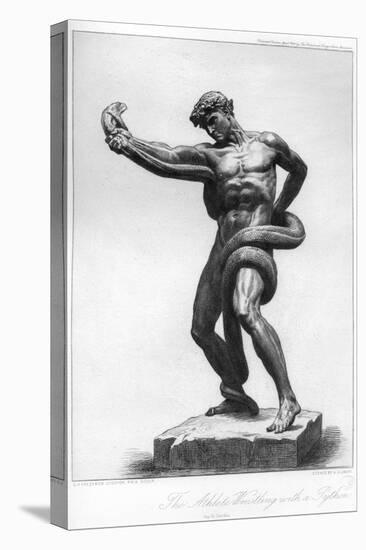 The Athlete Wrestling with a Python, C1880-1882-A Gilbert-Stretched Canvas