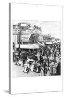 The Atlantic City Boardwalk-B.w. Kilburn-Stretched Canvas