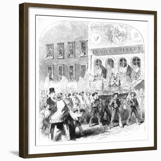 The Atlantic Telegraph Cable, Parade, C1858-null-Framed Giclee Print