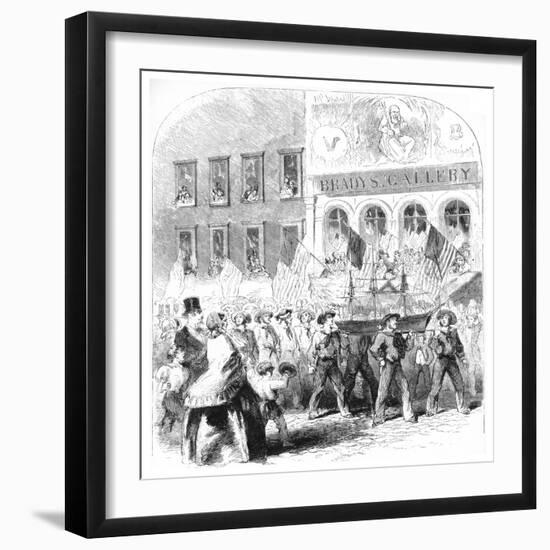 The Atlantic Telegraph Cable, Parade, C1858-null-Framed Giclee Print