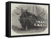 The Atlantic Telegraph Cable, Stern of HMS Agamemnon-Edwin Weedon-Framed Stretched Canvas