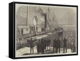 The Atlantic Telegraph Expedition, the Great Eastern Off Brighton on Her Return Home-null-Framed Stretched Canvas