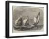 The Atlantic Yacht Race, the Yachts Parting Company at Sea-Edwin Weedon-Framed Giclee Print