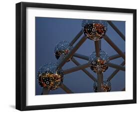 The Atomium Monument in Brussels, Built for Expo '58, the 1958 Brussels World's Fair, Belgium-David Bank-Framed Photographic Print