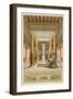 The Atrium, or Court of House in Pompeii, Restored to its Former Glory-null-Framed Art Print