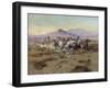 The Attack, 1900-Charles Marion Russell-Framed Giclee Print