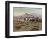 The Attack, 1900-Charles Marion Russell-Framed Giclee Print