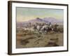 The Attack, 1900-Charles Marion Russell-Framed Giclee Print