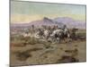 The Attack, 1900-Charles Marion Russell-Mounted Giclee Print