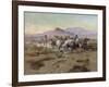 The Attack, 1900-Charles Marion Russell-Framed Giclee Print