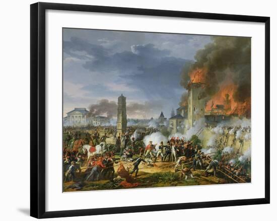 The Attack and Taking of Ratisbon, 23rd April 1809, 1810-Charles Thevenin-Framed Giclee Print