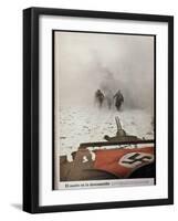 The Attack into the Unknown', German Troops Advancing on Stalingrad, from 'Signal'-null-Framed Giclee Print