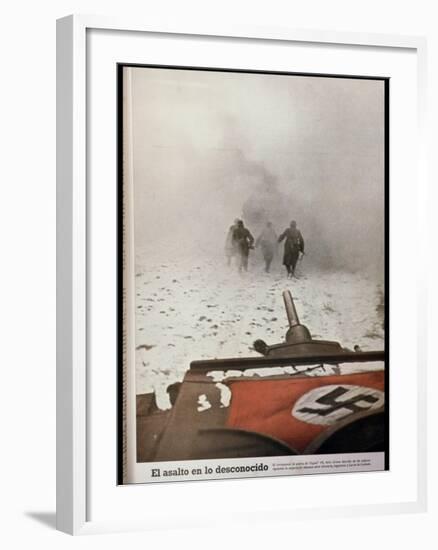 The Attack into the Unknown', German Troops Advancing on Stalingrad, from 'Signal'-null-Framed Giclee Print