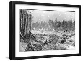 The Attack of the German Trenches at Nogent-L'Abbesse, Rheims Front, 24th September 1914-Richard Caton Woodville II-Framed Giclee Print