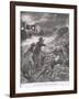 The Attack on a Train at Holfontein-George Soper-Framed Giclee Print