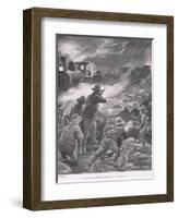 The Attack on a Train at Holfontein-George Soper-Framed Giclee Print