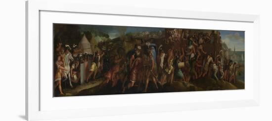 The Attack on Cartagena, after 1566-Giulio Licinio-Framed Premium Giclee Print