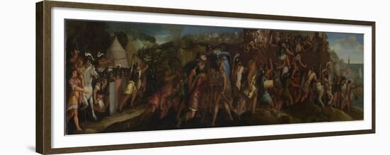 The Attack on Cartagena, after 1566-Giulio Licinio-Framed Premium Giclee Print