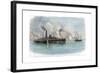 The Attack on Sabine Pass, Texas, American Civil War, 8 September 1863-null-Framed Giclee Print