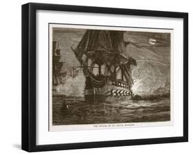 The Attack on St Paul'S-null-Framed Giclee Print