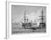 The Attack on Sullivan's Island, June 28th 1776-American School-Framed Giclee Print