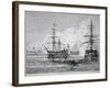 The Attack on Sullivan's Island, June 28th 1776-American School-Framed Giclee Print