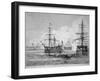 The Attack on Sullivan's Island, June 28th 1776-American School-Framed Giclee Print