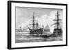 The Attack on Sullivan's Island, South Carolina, 1776-null-Framed Giclee Print