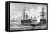 The Attack on Sullivan's Island, South Carolina, 1776-null-Framed Stretched Canvas