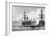 The Attack on Sullivan's Island, South Carolina, 1776-null-Framed Giclee Print