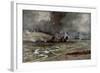 The Attack on the German Positions North of the Aisne, 16th April 1917-Francois Flameng-Framed Giclee Print