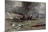 The Attack on the German Positions North of the Aisne, 16th April 1917-Francois Flameng-Mounted Giclee Print