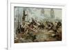 The Attack Upon the Chew House-Howard Pyle-Framed Giclee Print